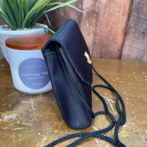 Black Satin Clutch - Picture 6 of 9